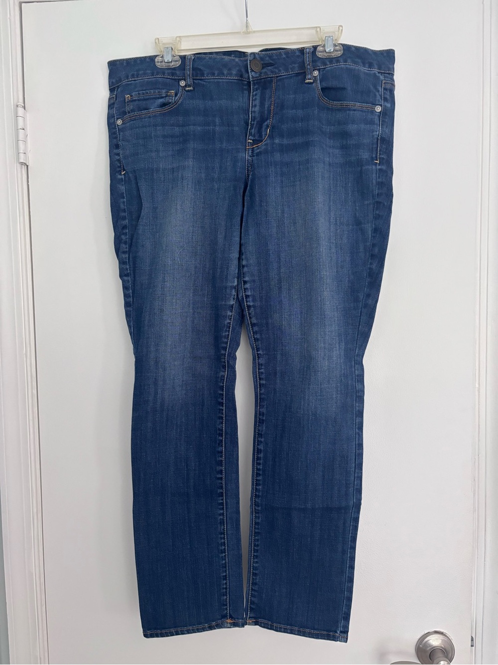 American Eagle Women's 16 Short Medium Blue Skinny Jeans
